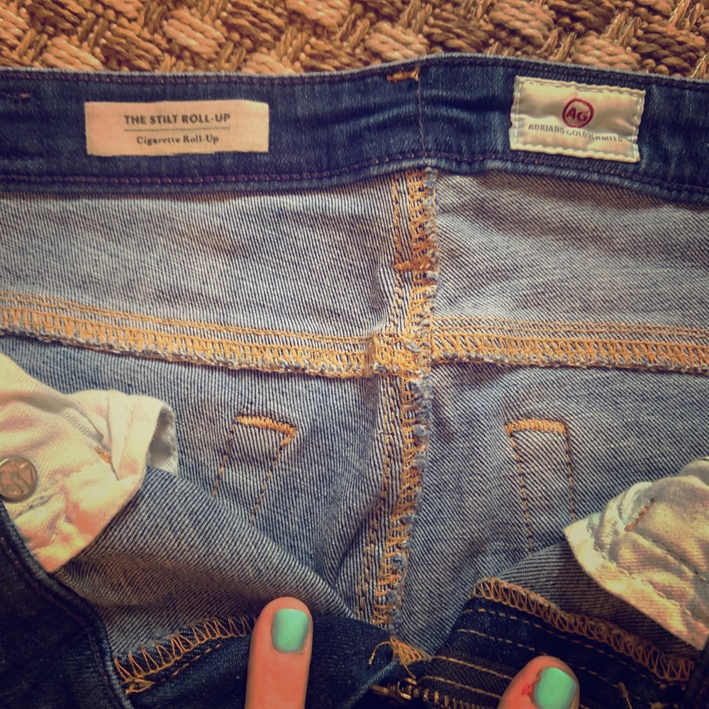AG Jeans “The Stilt Roll Cuff Cigarette Leg”
